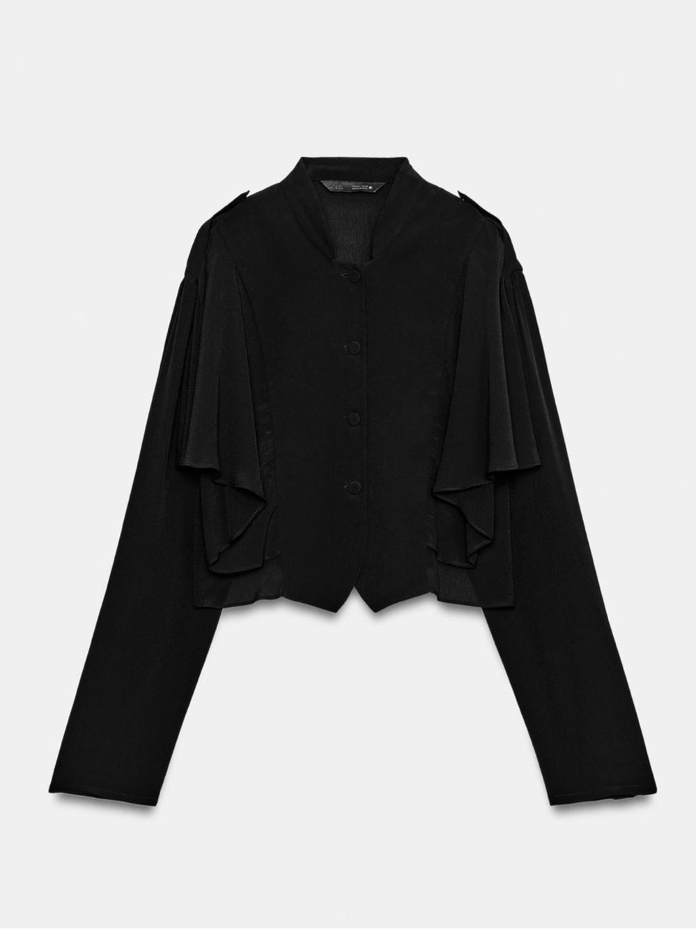 ZW COLLECTION RUFFLED CROP SHIRT 1203/333/800 - Picture 2 of 8